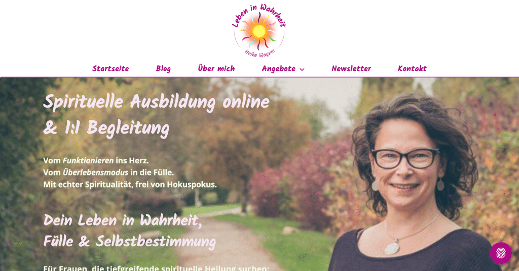 Website erstellen lassen für Coaches und Berater – Spirituelle Website im Abo
