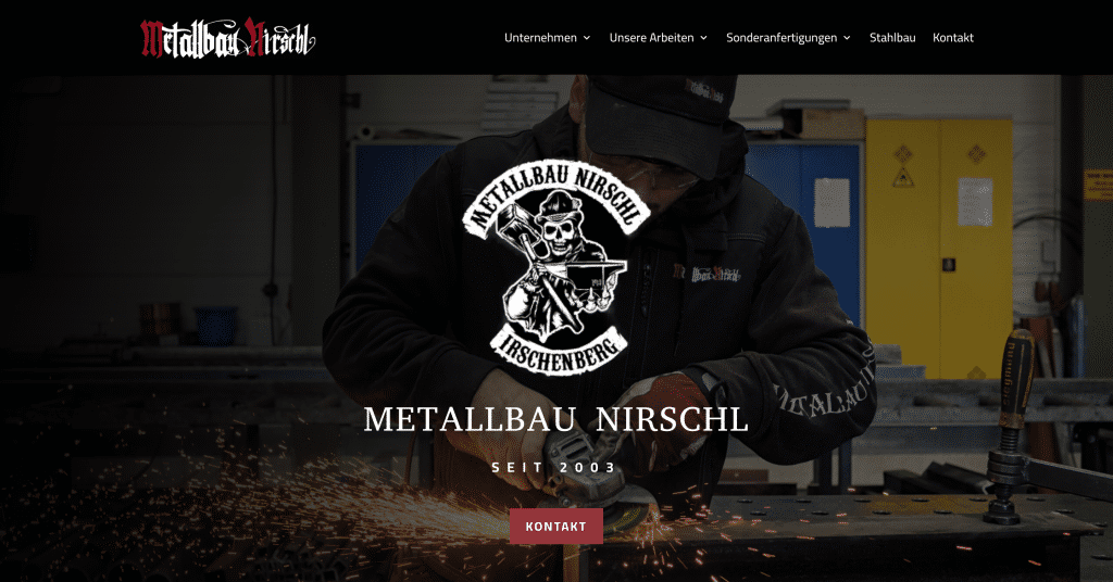 Website erstellen lassen für Metallbaubetriebe – Professionelle Handwerker-Website im Abo